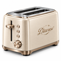 Dltaruew™ ToastArc 2 — 2-Slice Extra-Wide Slot Toaster with 7 Shade Settings, Bagel, Defrost & Reheat